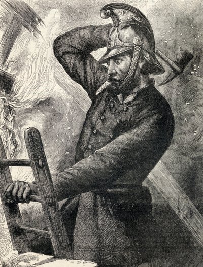 Brandmand, illustration fra 